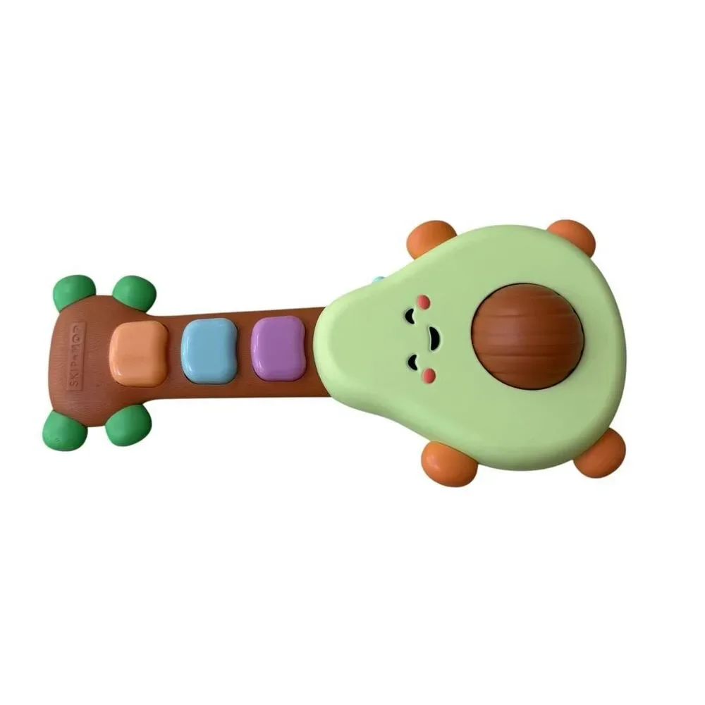 Skip Hop Avocado Rock-A-Mole Musical Guitar Baby Toddler Toy Farmstand
